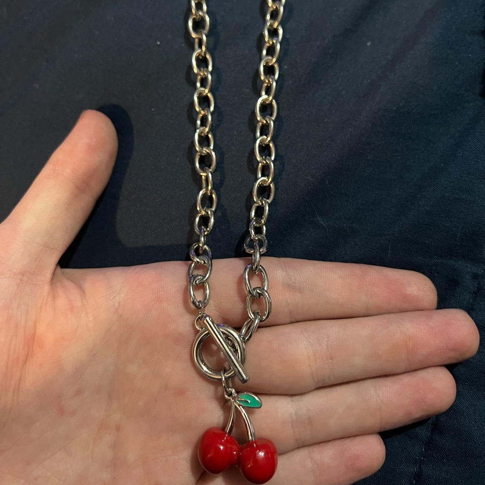 Cherry pendant necklace